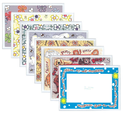 Magnetic photo pocket picture frame fun designs, 4x6